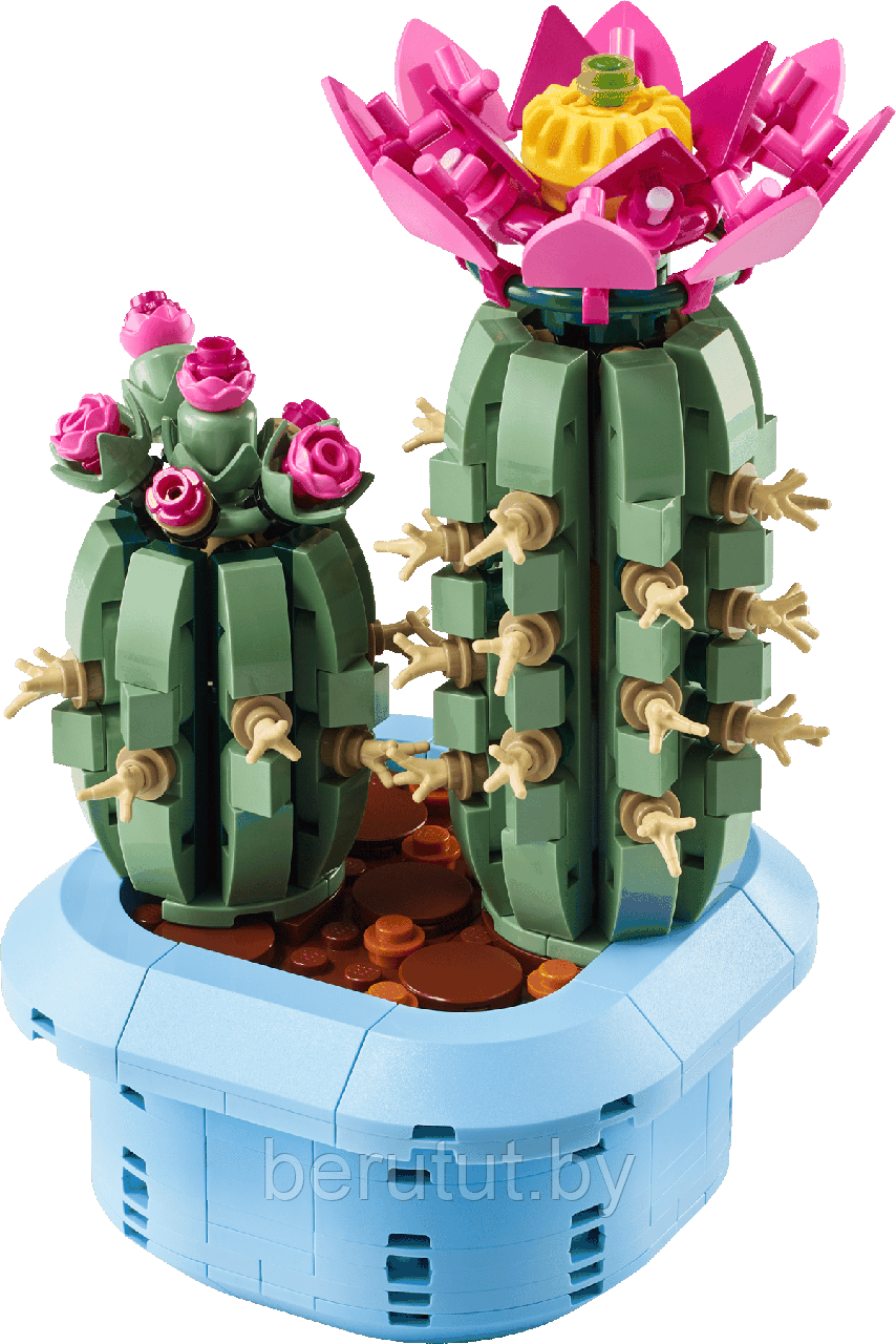 Конструктор Botanicals Цветущий кактус 482 детали аналог Lego