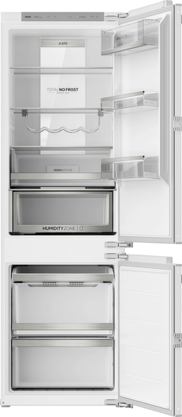 Встраиваемый холодильник Haier No Frost двухкамерный инверторный тихий с жестким креплением