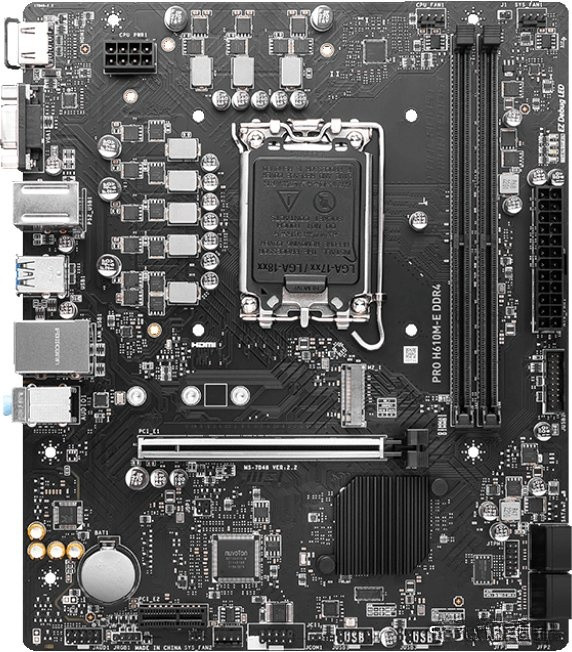 Материнская плата MSI PRO H610M-E DDR4