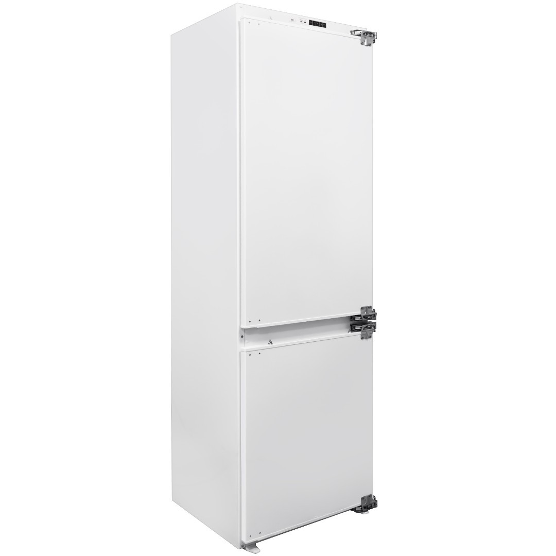 встроенный двухкамерный холодильник Exiteq EXR-202 жесткие фасады Door-on-Door