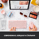 Мышь Logitech M350 Pebble (розовый), фото 3