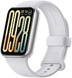 Фитнес-браслет Xiaomi Smart Band 9 Pro M2401B1 (серебристый, с белым силиконовым ремешком, международная, фото 2
