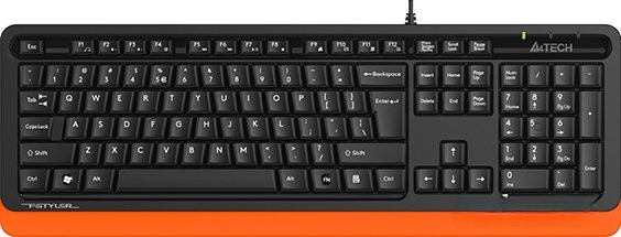 Клавиатура A4Tech Fstyler FKS10 (черный/оранжевый)