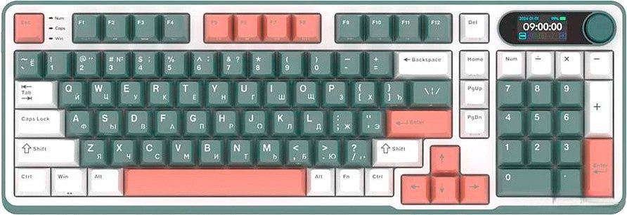 Клавиатура Royal Kludge RK-S98 RGB Camping (RK Chartreuse)