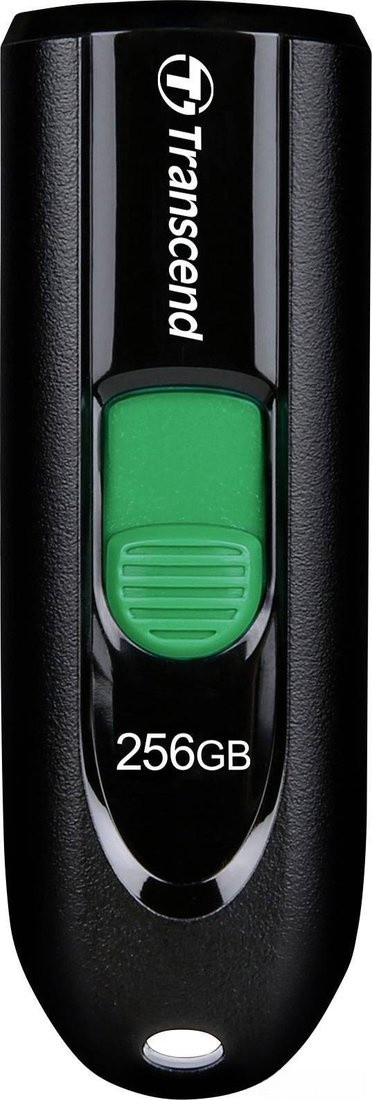 USB Flash Transcend JetFlash 790C 256GB (черный/зеленый)
