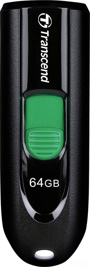 USB Flash Transcend JetFlash 790C 64GB (черный/зеленый)