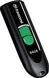 USB Flash Transcend JetFlash 790C 64GB (черный/зеленый), фото 3