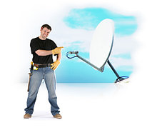 Комплект спутникового ТВ для приёма бесплатных каналов (FTA) на 3 спутника