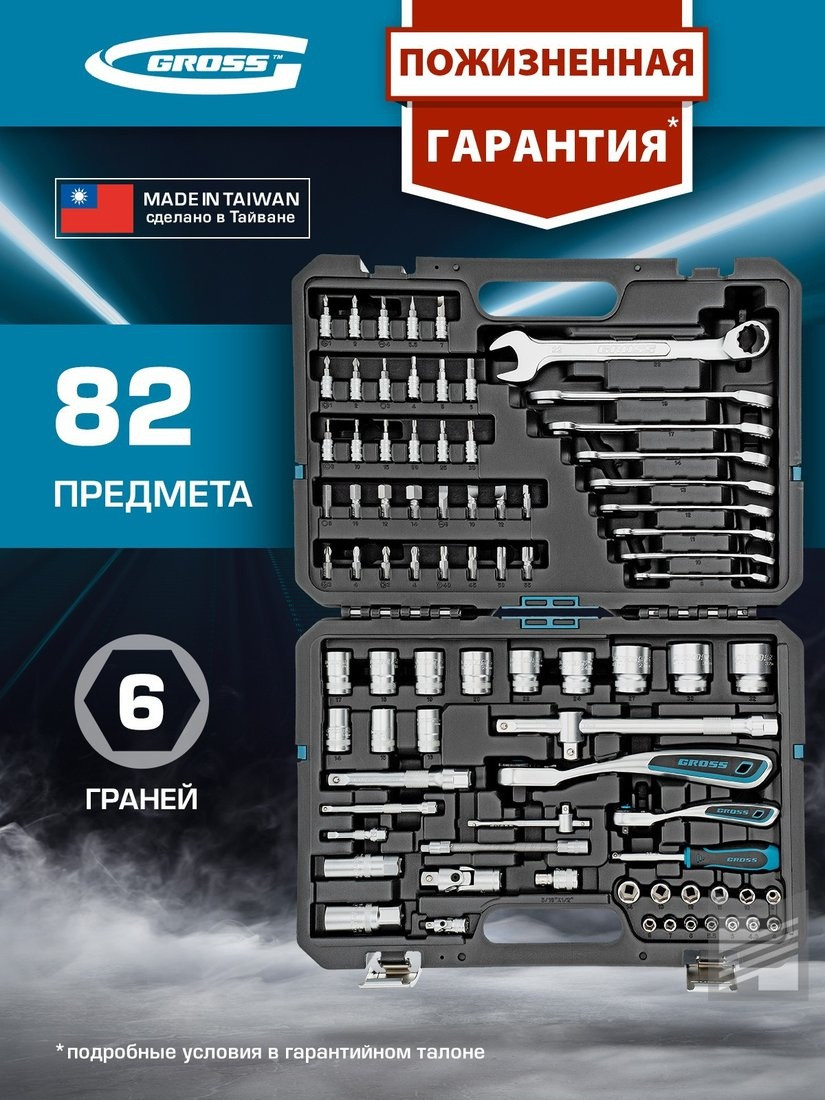 Универсальный набор инструментов GROSS 14149 (82 предмета)