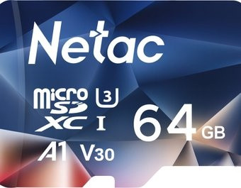 Карта памяти Netac microSDXC P500 Ultra 64GB