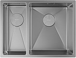 Кухонная мойка ZorG Zerox 58-2 U / IF-L Steel, фото 3
