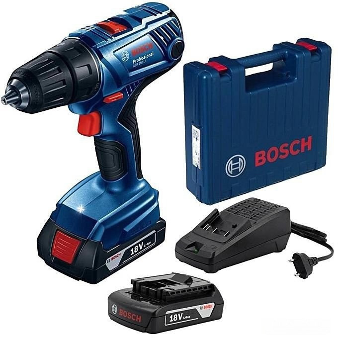 Дрель-шуруповерт Bosch GSB 180-LI Professional 06019F8307 (с 2-мя АКБ, кейс)