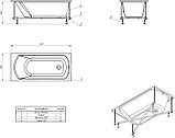 Ванна Eurolux Miamika 160x70 E1016070029, фото 4