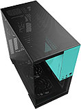 Корпус Geometric Future Model 5 5FAN (черный/бирюзовый), фото 4