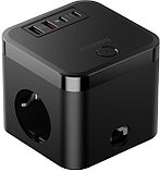 Сетевое зарядное Baseus PowerCombo Cube Power Strip 3AC+2U+2C 30W E00066400117-00, фото 3