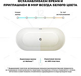 Wellsee Eclatant 2.0 167x79 231401002 (отдельностоящая ванна белый глянец, экран, ножки, сифон-автомат, фото 7