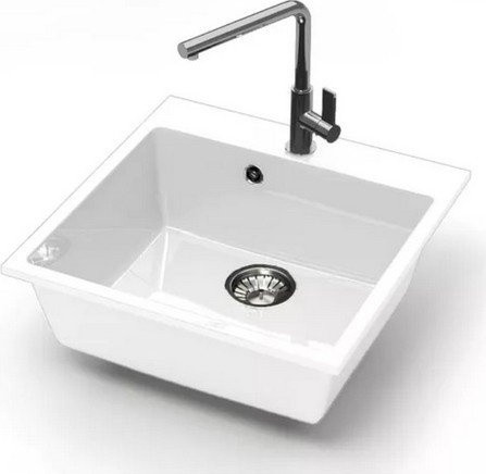 Кухонная мойка MARRBAXX Карельский камень 44/G31 F044G031 (белый)