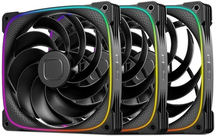 Комплект вентиляторов для корпуса Geometric Future Squama 2503R-14 Triple Pack (черный)