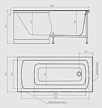 Ванна Alex Baitler Garda 150х70 (New White), фото 6