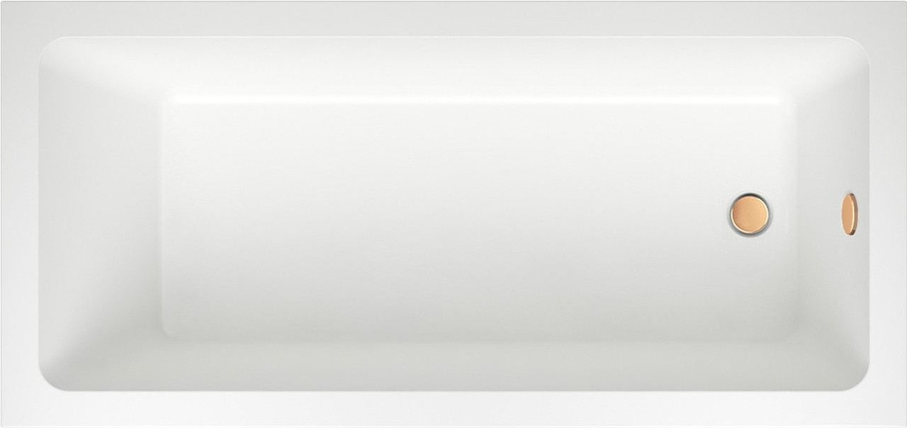 Ванна Wellsee FreeDom 180x85 231103004 (встраиваемая ванна белый глянец, сифон-автомат золото)