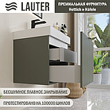 Lauter Тумба с умывальником Melisa 50 (серо-зеленый п/мат/искусственный мрамор), фото 5