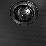 Кухонная мойка Basic CL DS Decor 50x50 (черный, коландер, дозатор), фото 6