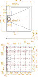 Душевой поддон RGW TUS-W 90x90, фото 3