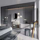 Lauter Шкаф с зеркалом Estel 50 (светло-серый полуматовый), фото 2