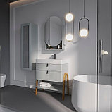 Lauter Шкаф с зеркалом Estel 50 (светло-серый полуматовый), фото 3