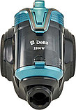 Пылесос Delta DL-0852 (черный/бирюзовый), фото 3