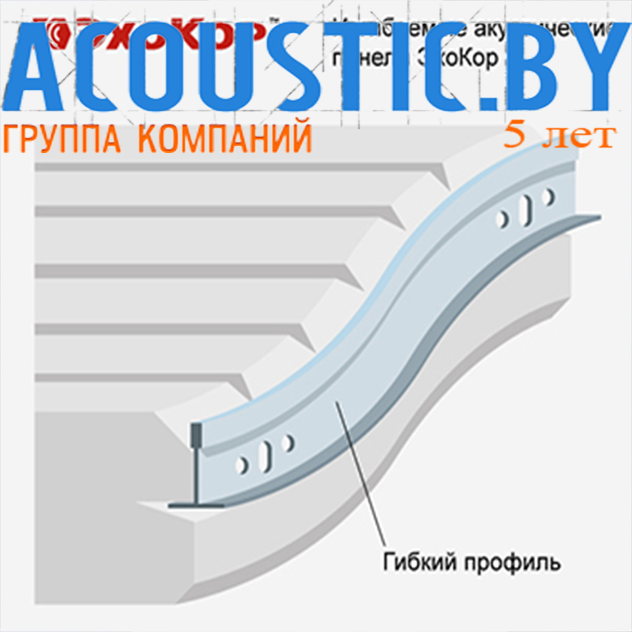Акустические панели ЭхоКор 60 ГП