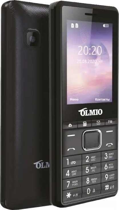 Кнопочный телефон Olmio A25 (черный)