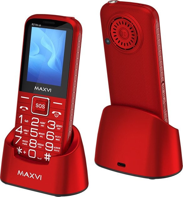Телефон Maxvi B21ds Up (красный)