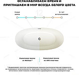Ванна Wellsee ?clatant 159x74 231301003 (отдельностоящая ванна белый глянец, экран, ножки, сифон-автомат, фото 7