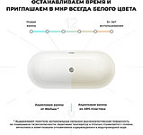 Ванна Wellsee Chic Riviera 170x76 236802001 (отдельностоящая ванна белый глянец, экран, ножки, сифон-автомат, фото 7