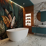 Ванна Wellsee Chic Riviera 170x76 236802001 (отдельностоящая ванна белый глянец, экран, ножки, сифон-автомат, фото 8