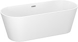 Ванна Wellsee Shell 150x73 28170201R (отдельностоящая ванна белый глянец, экран, ножки, сифон-автомат хром), фото 2
