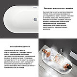 Ванна Wellsee Chic Riviera 170x76 23680503R (отдельностоящая ванна с подсветкой белый глянец, экран, ножки,, фото 5