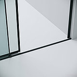 Душевая дверь Grossman Galaxy 100.K33.01.120.21.00 120x195 (черный матовый/стекло прозрачное), фото 6