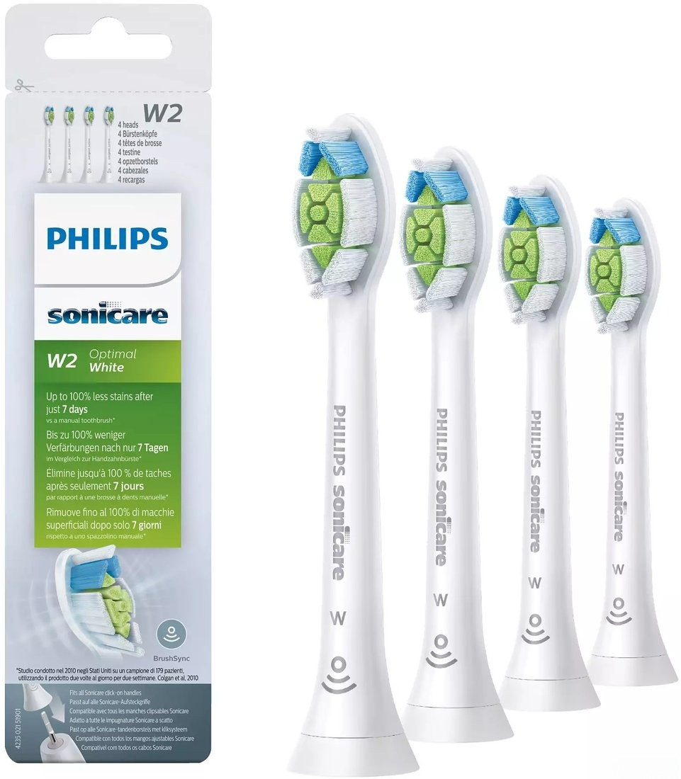 Сменная насадка Philips Sonicare W Optimal White HX6064/10 (4 шт)