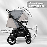 Коляска прогулочная «книга» Bubago Model Cross City Lux BG 168-3 (темно-серый), фото 5