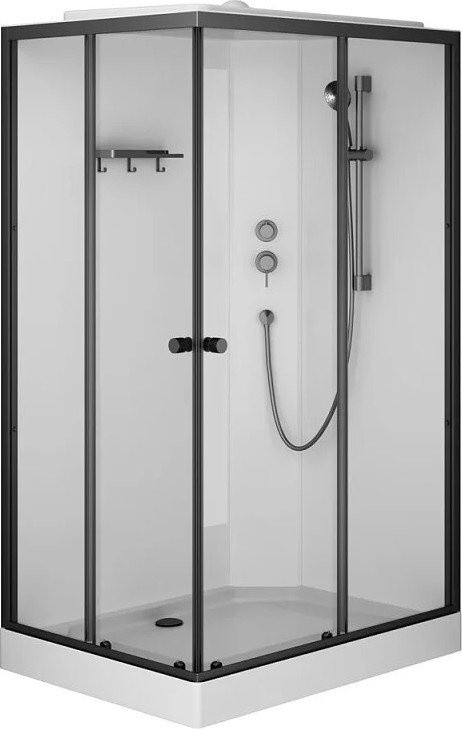 Душевая кабина AM.PM X-Joy 120x80 W94C-403-12080BT (черный матовый/прозрачное стекло)