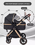 Универсальная коляска Rant Basic Roller Gold RA161 (2 в 1, black), фото 4