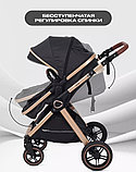 Универсальная коляска Rant Basic Roller Gold RA161 (2 в 1, black), фото 7
