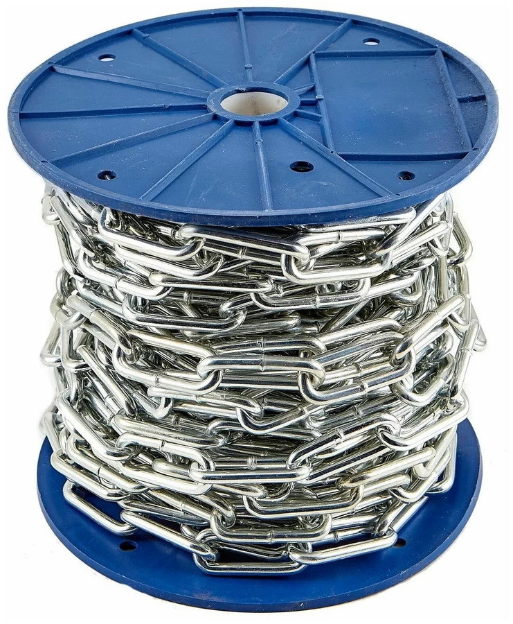 Цепь сварная длиннозвенная оцинк. LLC 4 DIN 763 (38м.) - MP10583