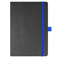 Блокнот Flexy Forest Urban Soft leather А5, недатированный, с резинкой и петлей для ручки, в гибкой обложке Черно-синий