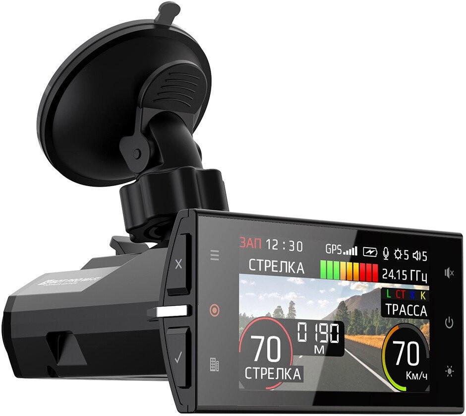Видеорегистратор-радар детектор-GPS информатор (3в1) SilverStone F1 Hybrid S-BOT PRO Wi-Fi Doppler Edition