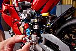 Конструктор Technic Мотоцикл "Дукати Панигале В4 С" 1603 детали аналог Lego, фото 6