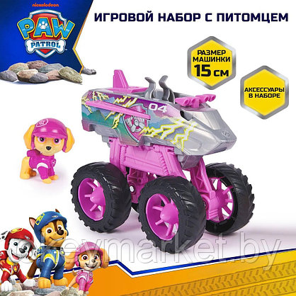 Игровой набор Spin Master Щенячий патруль Rescue Wheels Машинка-трансформер Скай Мега-колеса 6069303, фото 2
