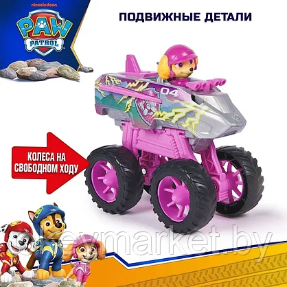Игровой набор Spin Master Щенячий патруль Rescue Wheels Машинка-трансформер Скай Мега-колеса 6069303, фото 2